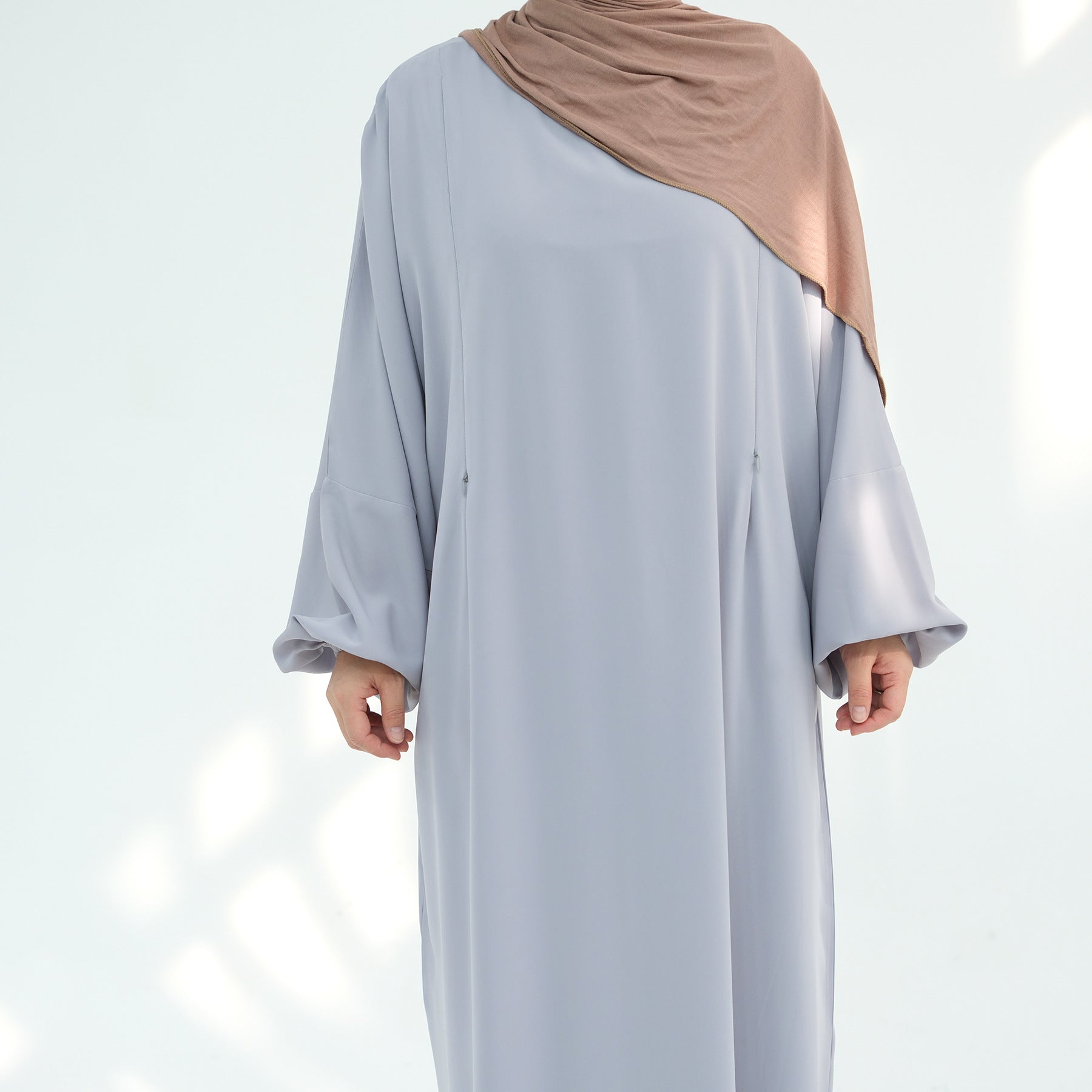 Front Zip Breastfeeding Dress for Mothers – Modest Abaya Style